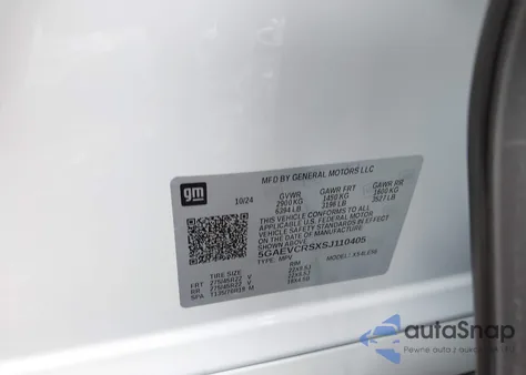 2025 Buick Enclave Avenir Fwd z USA, uszkodzony, nr VIN 5GAEVCRSXSJ110405